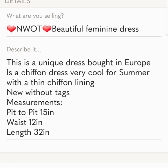 🍭Beautiful Feminine Dress🍭 - Picture 7 of 7